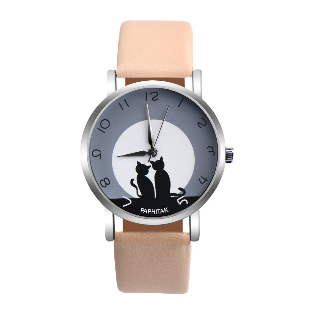 Quartz couple watch