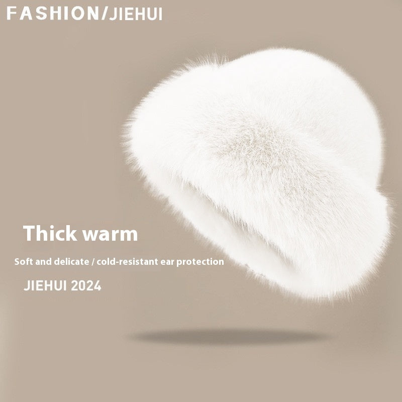 Winter Warm Ear Protection Plush Bucket Hat