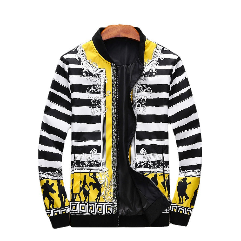 Men's Stand Collar Cardigan Jacket Fashion
