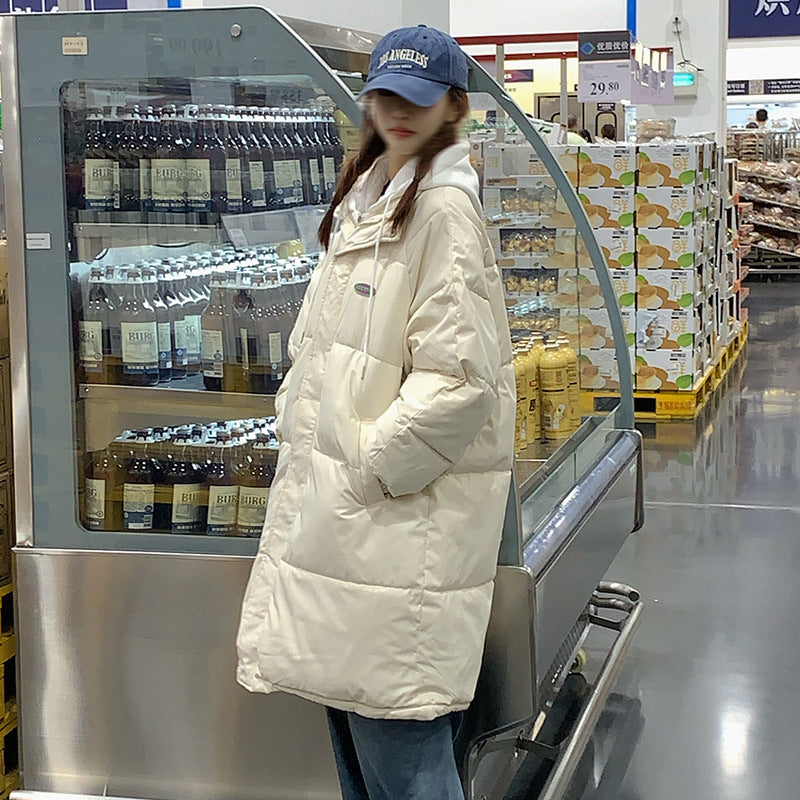 Winter Down Cotton Jacket Women's Coat Korean-style Mid-length