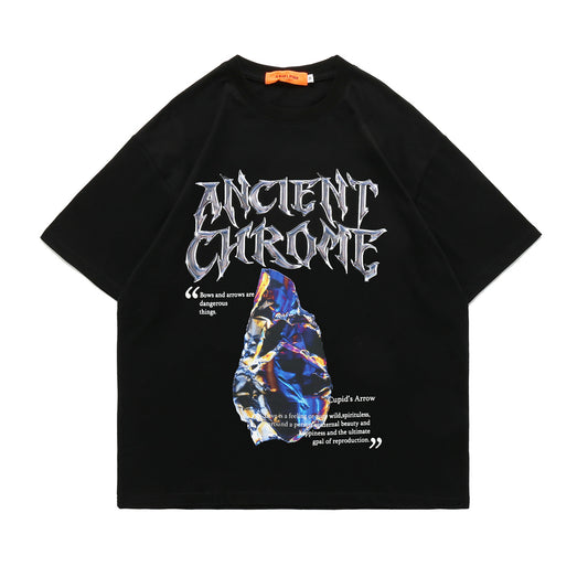 Loose Fitting Short Sleeve Pullover Crew Neck Youth T-shirt