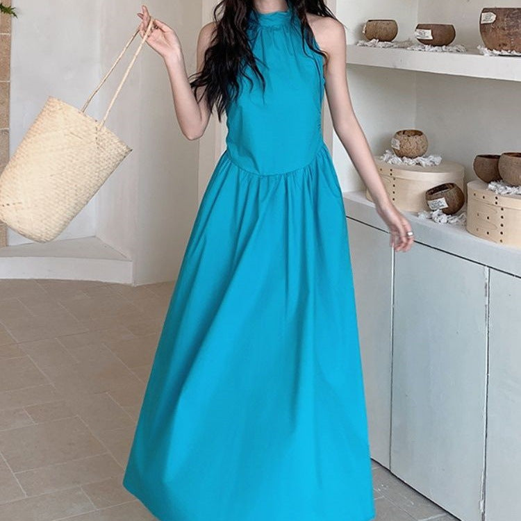 French Audrey Hepburn Style Halterneck Dress