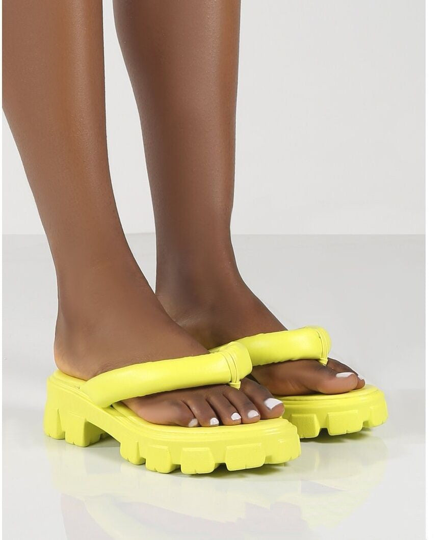 Thick-soled Slippers Women Wear High Roman Shoes In Summer