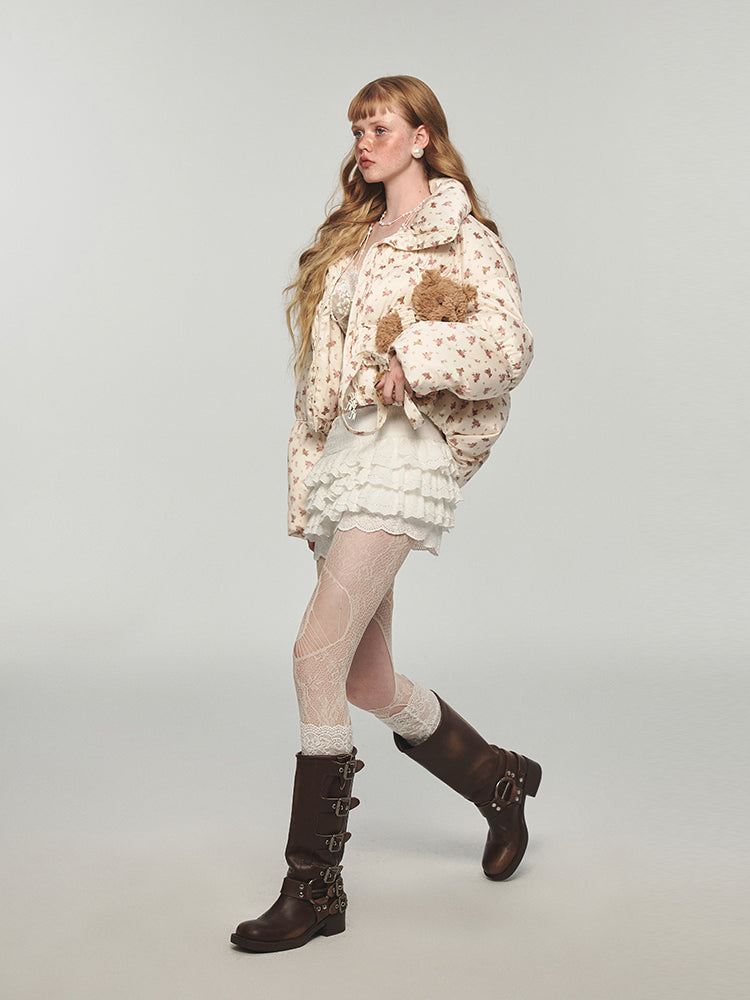 Lace Cake Short All-matching Skirt