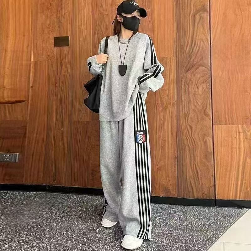 Women's Fashion Casual Crew-Neck Sweater Set