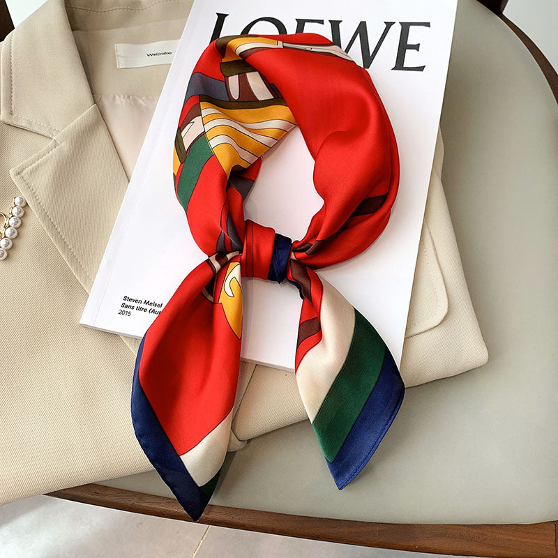 Fashion Decoration Spring And Summer New Print Square Towel