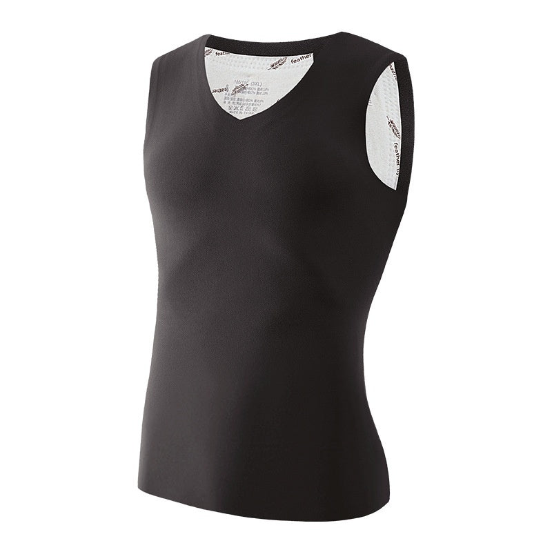 Men's Seamless Padded Down-filled Thermal Vest