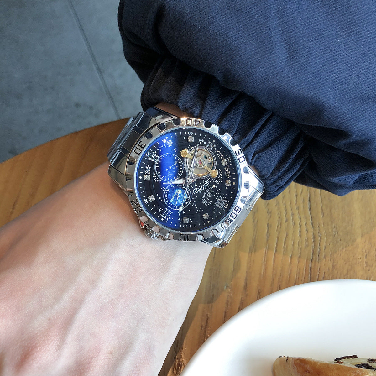 Men's Luminous Waterproof Starry Automatic Mechanical Watch