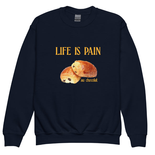 European American Fashion Floral Print Life Is Pain Round Neck Autumn And Winter Bottoming Long Sleeve