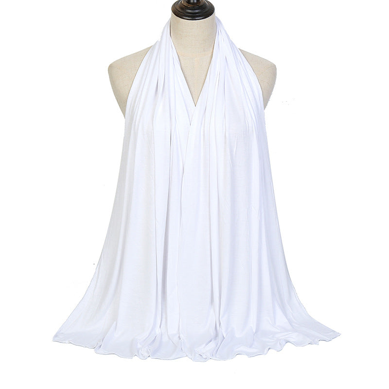 Solid Color Cotton Warm Shawl