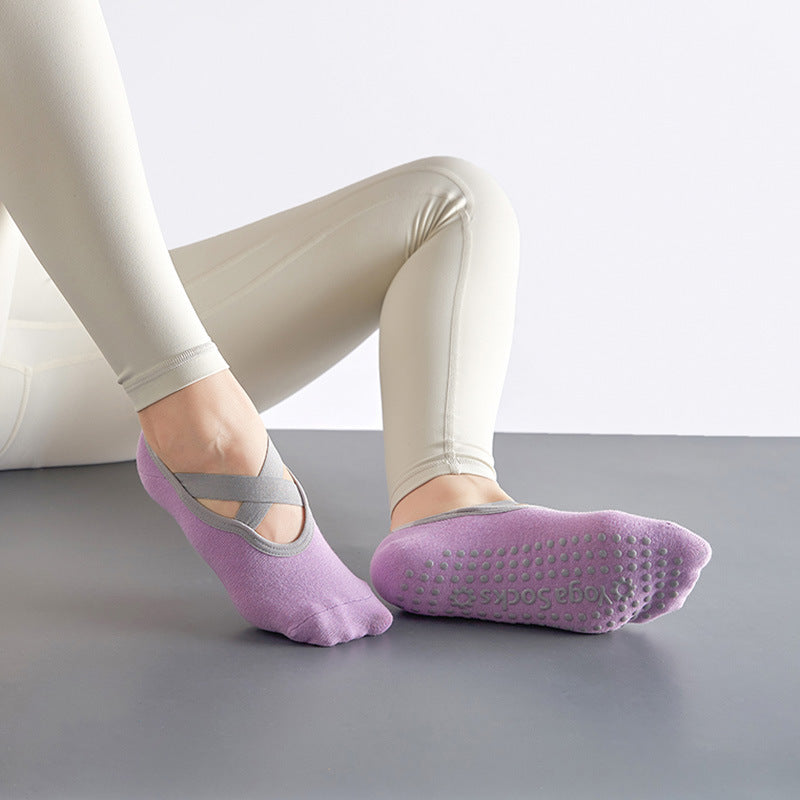 Professional Yoga Socks Women's Non-slip Short