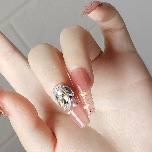 Manicure Diamant Tilbehør Hjerte Vanddråber