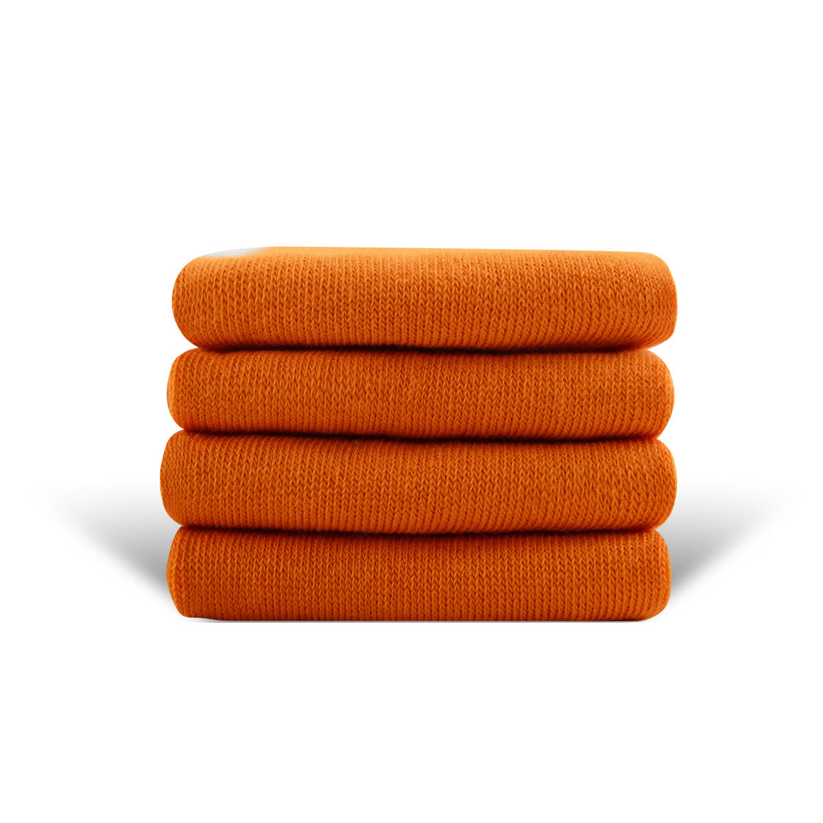 Solid Color High-elastic Mid-calf Boneless Macaron Colored Cotton Socks