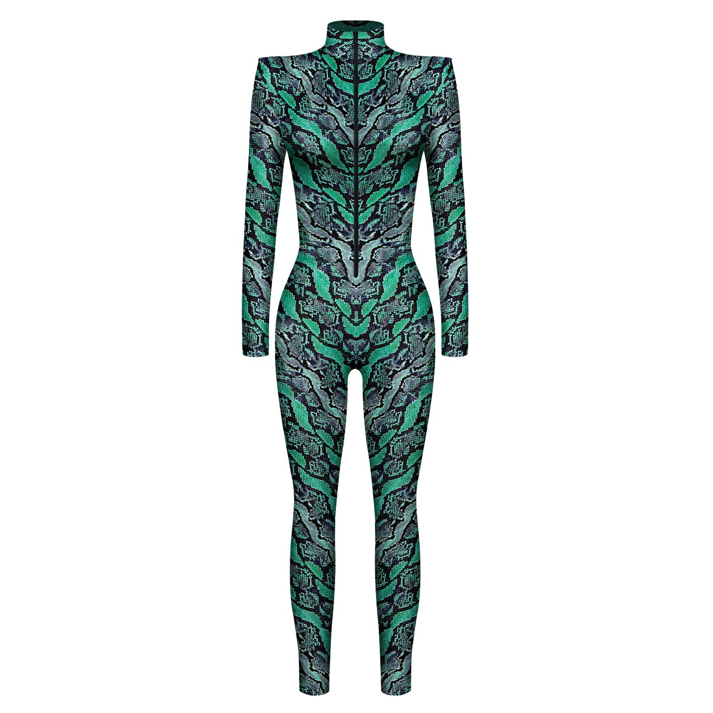 Slim Shoulder Pads Long Sleeve Cosplay Costume Jumpsuit