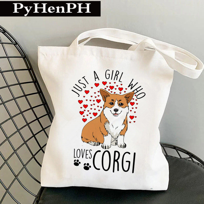 Canvas Tote Milk Tea Printing Shoulder Portable Canvas Bag