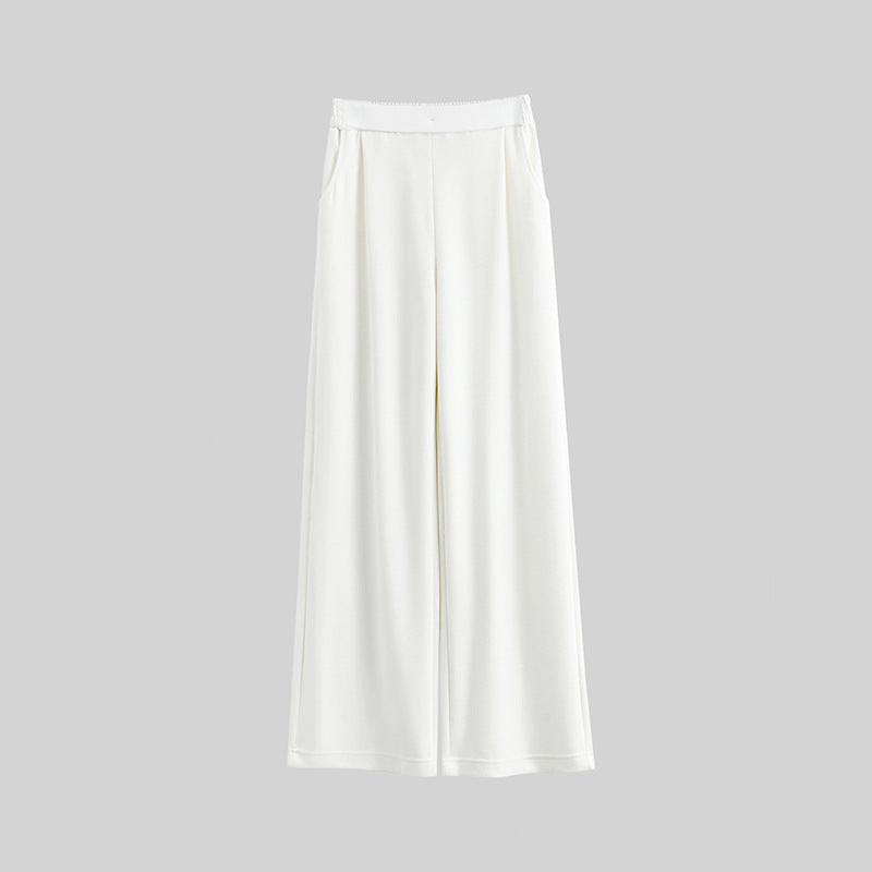 Casual Style High Waist Wide Leg Straight New Casual Pants For Women