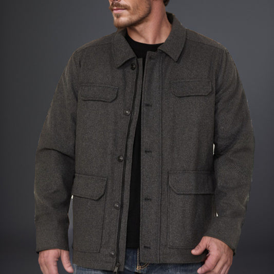 Decorative Retro Casual Jacket Coat