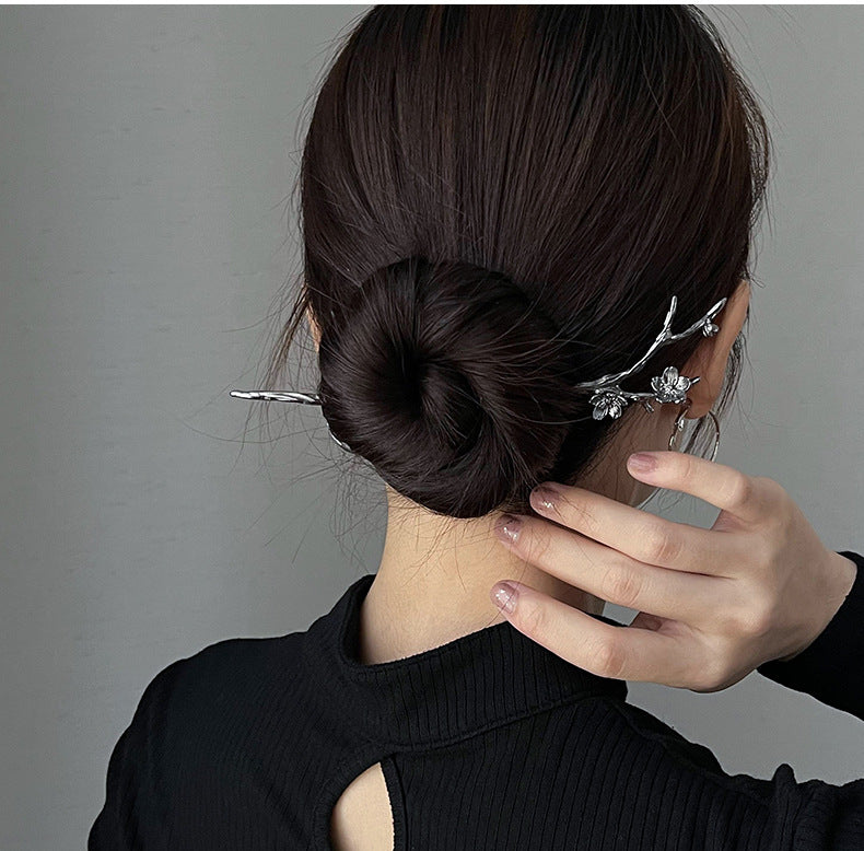 Plum Blossom Metal Hairpin Chinese Flower Special-interest Design Hair Accessories