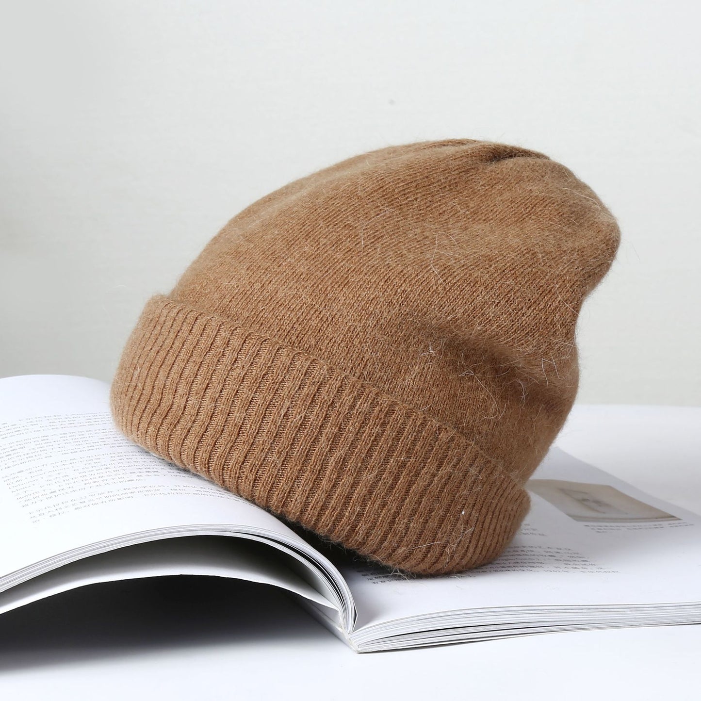 Winter Cashmere Wool Hat Warm Knit