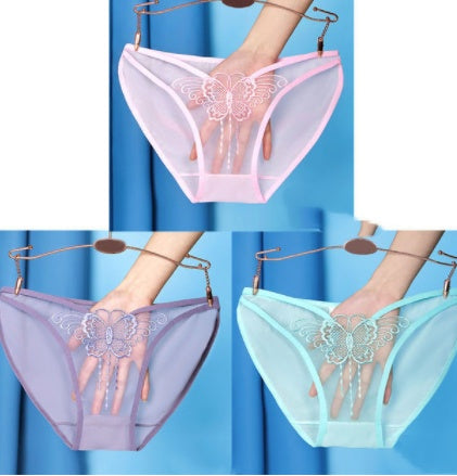 Butterfly High Elastic Breathable Transparent Briefs