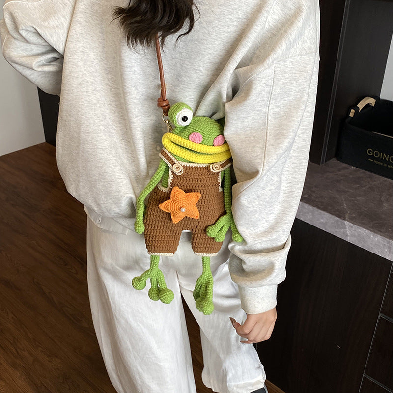 Cartoon Woven Bag New Style Sausage-mouth Design