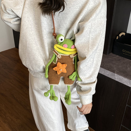 Cartoon Woven Bag New Style Sausage-mouth Design