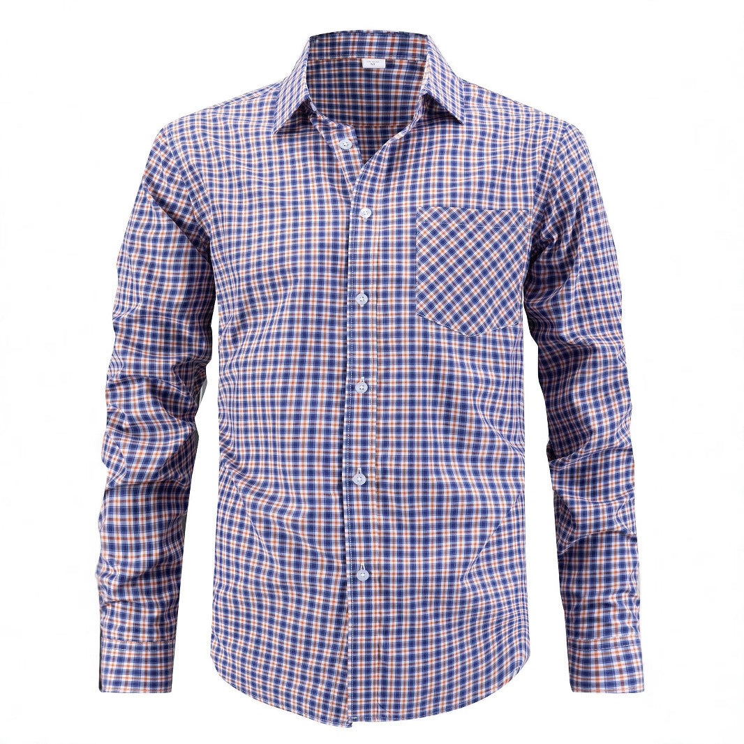 Men's Business-Casual Multi-Color Lapel Shirt