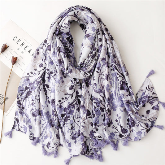 Women's Sunscreen Ethnic Style Beach Tassel Scarf