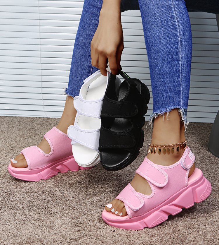 Velcro Casual Fish Mouth Sandals