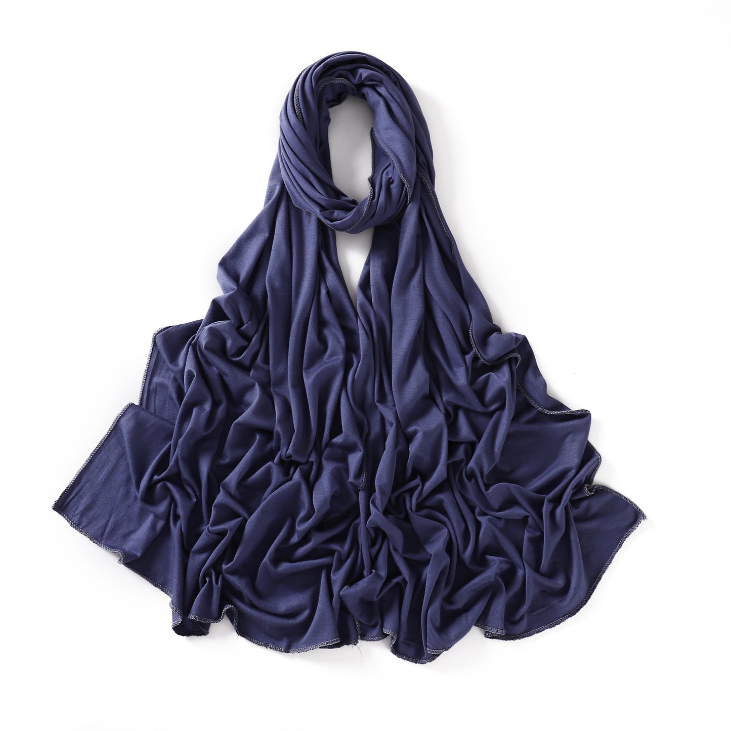 Colors Solid Color Modal Scarf Small Size Monochrome Jersey Veil Mercerized Cotton Scarf