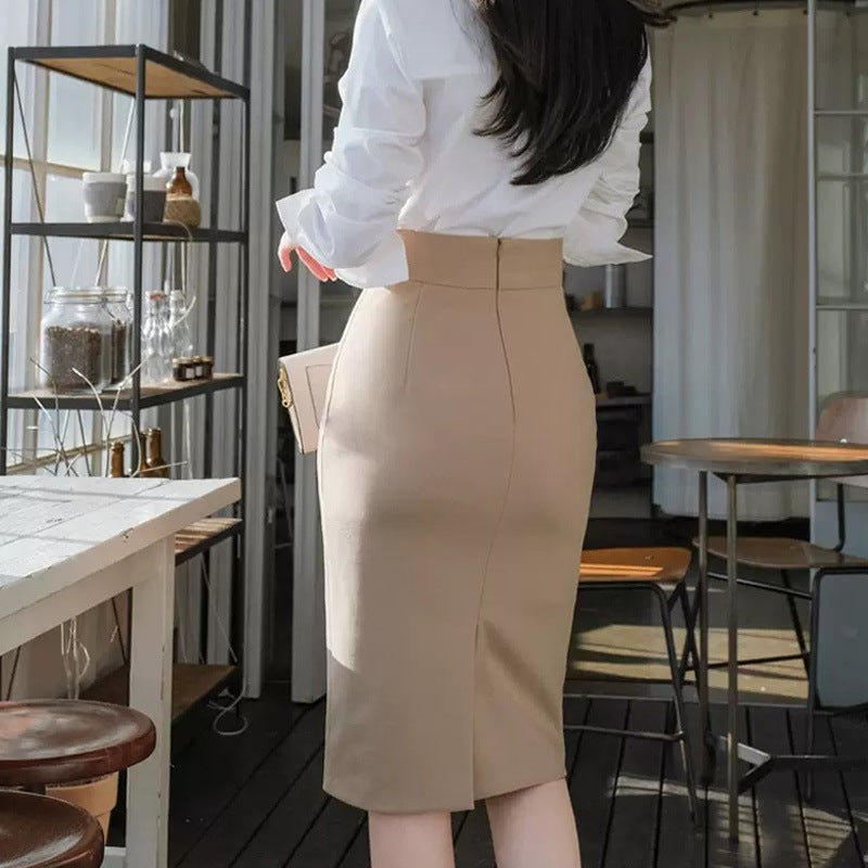 High Waist Slimming Office Lady Skirt