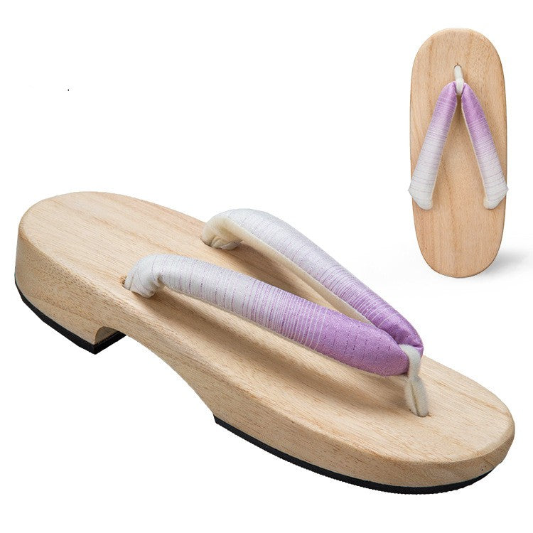 Gradient Solid Color Thick Heel Daily Slippers Clogs