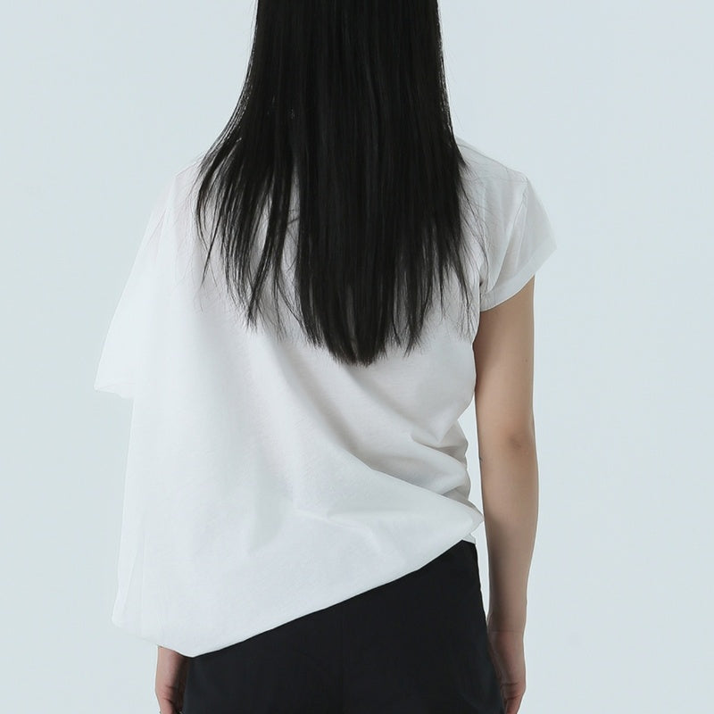 Summer New Irregular Short-sleeved T-shirt