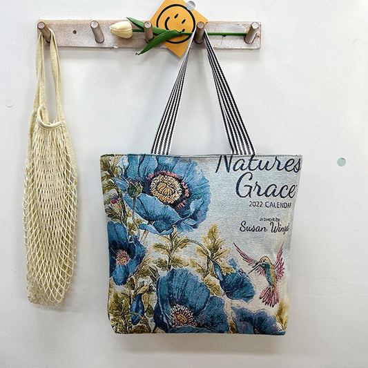 New Gold-thread Single-sided Fabric Bag Stylish