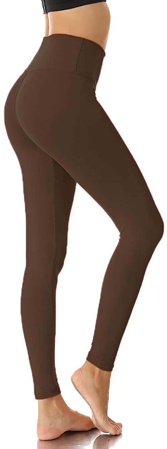 Solid Color High Waist Cropped Leggings