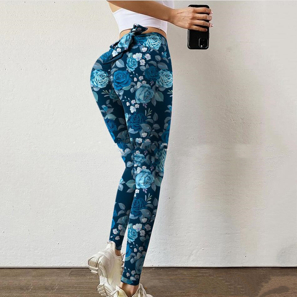 Amazon AliExpress Popular Printed Yoga Slim Pants
