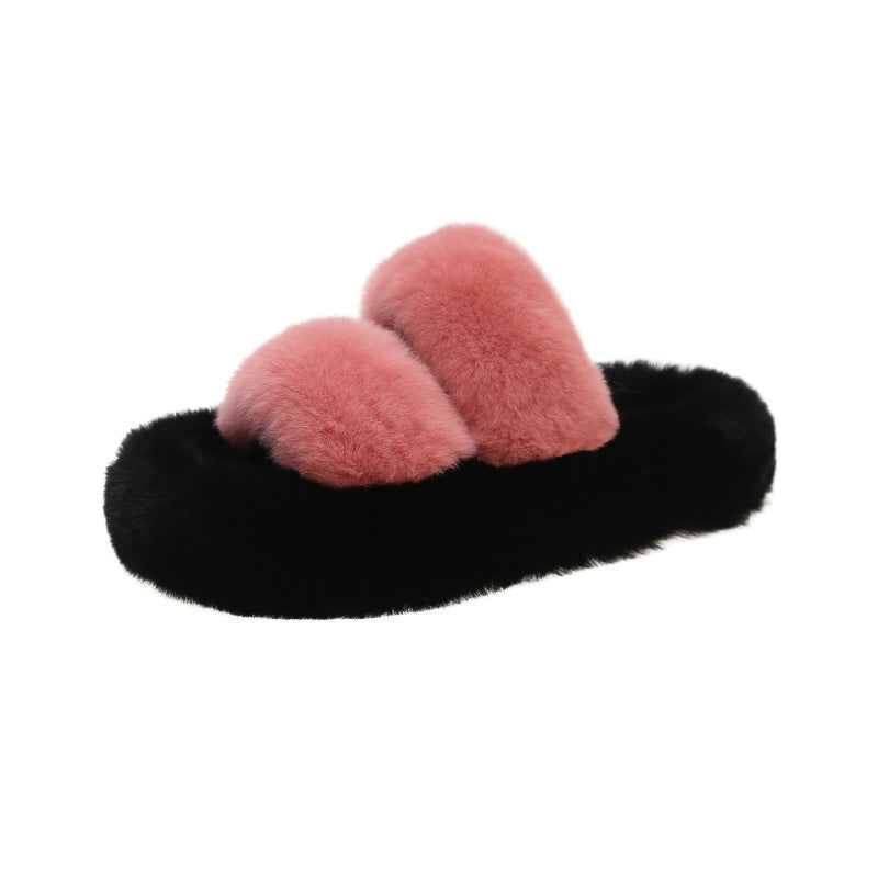 Platform Slippers Women's Comfortable Fashion Parallel Bars