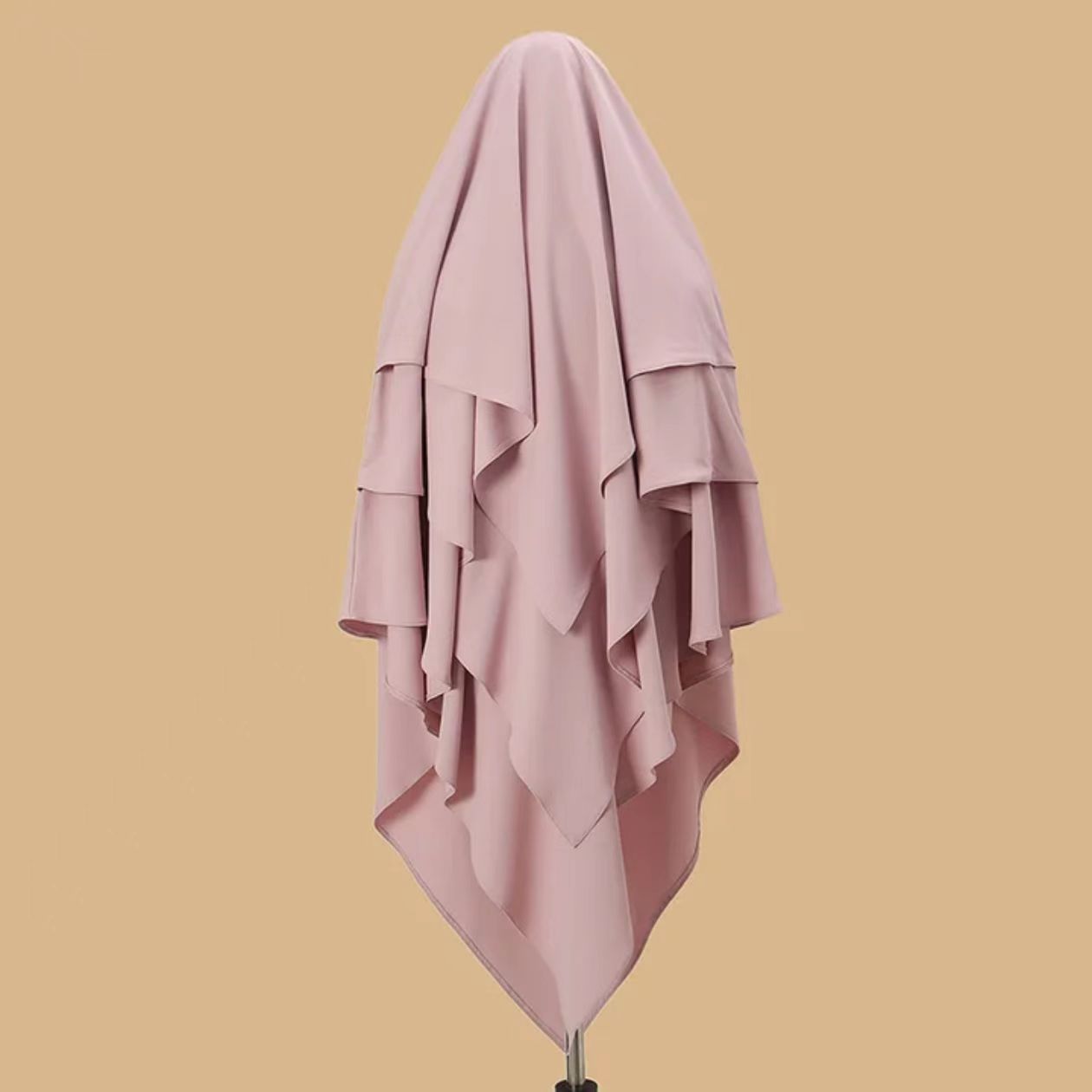 Extended And Widened Single-layer Ripped-edge Headscarf