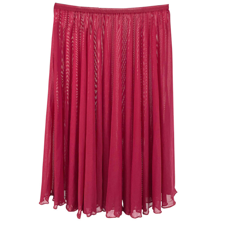 Ballet Practice Clothes Dancing Dress Gym Outfit Veil Skirt Skirt