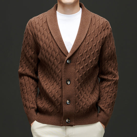 Autumn New Men's Knitwear Cardigan Casual Coat Sweater