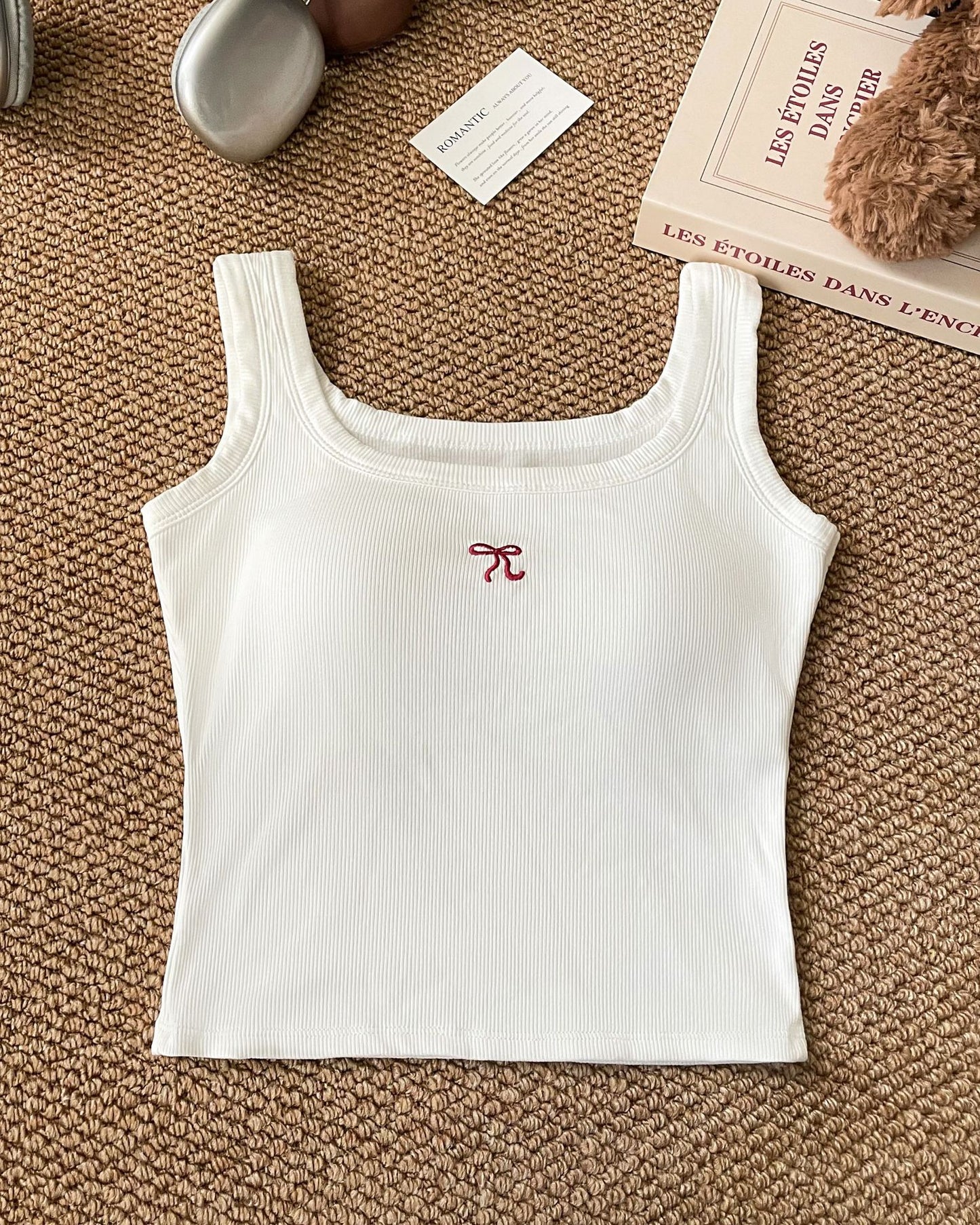 Yellow Square-neck Camisole Base Top