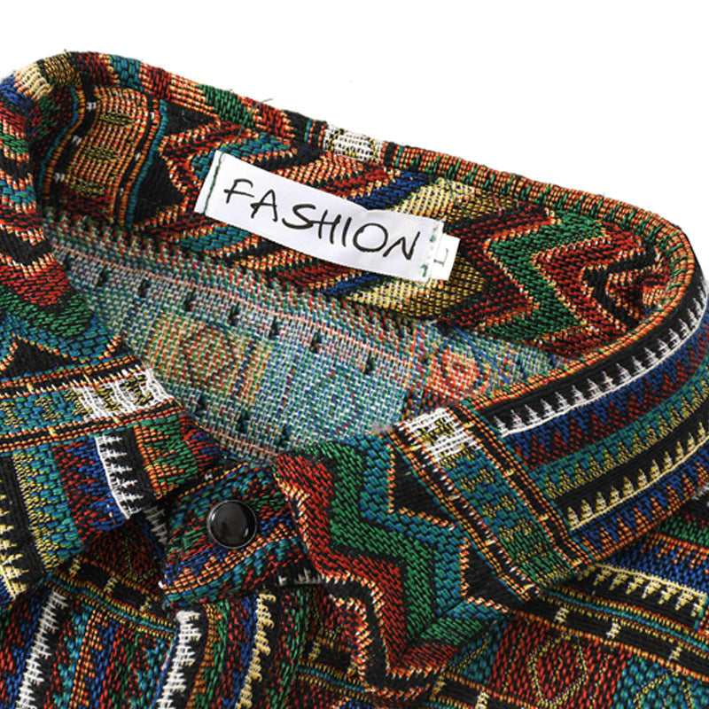 Men's Japanese Style Retro Loose Casual Shirt