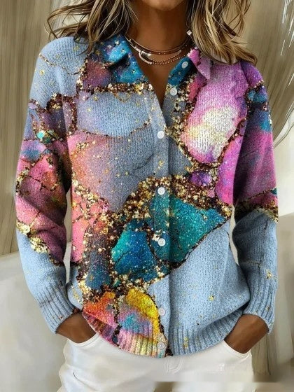 Womens Loose-fitting Sweater Cardigan For European And American-style Outfits