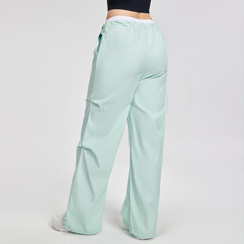 American Workwear Plus Size Wide-leg Pants Women's Outdoor Hiking High Waist