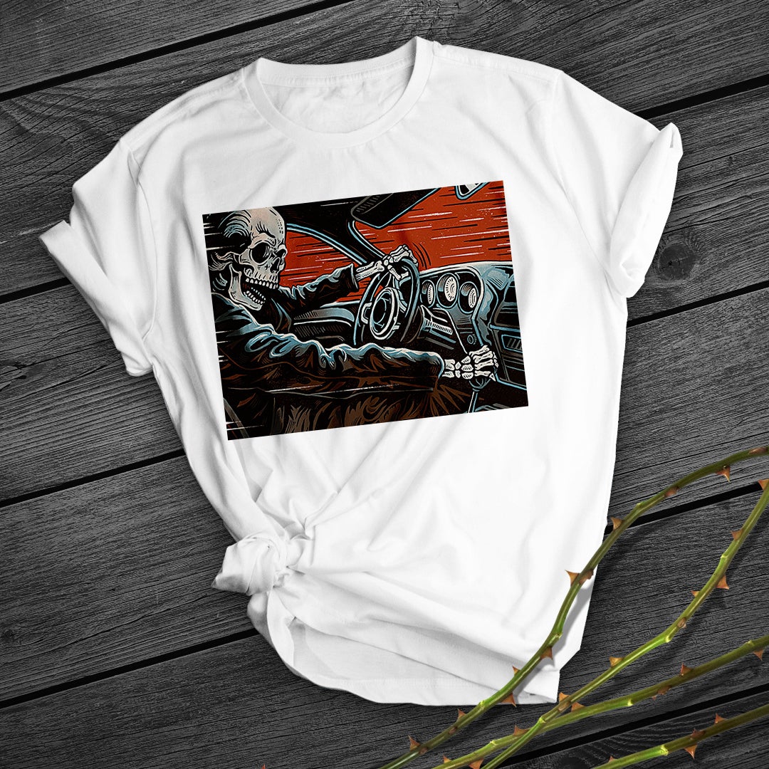 Death Racer Print T-Shirt Team Uniform European And American Fabrics