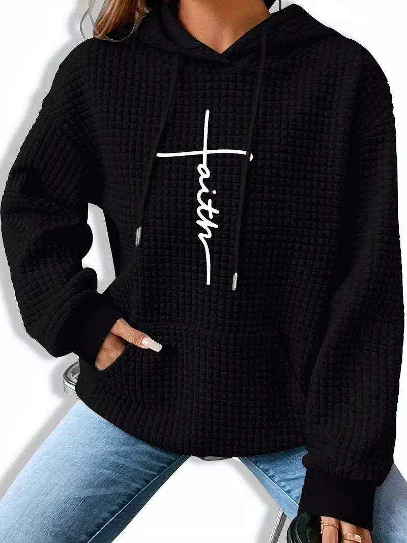 Womens Fashionable 3D Digital-print Hoodie