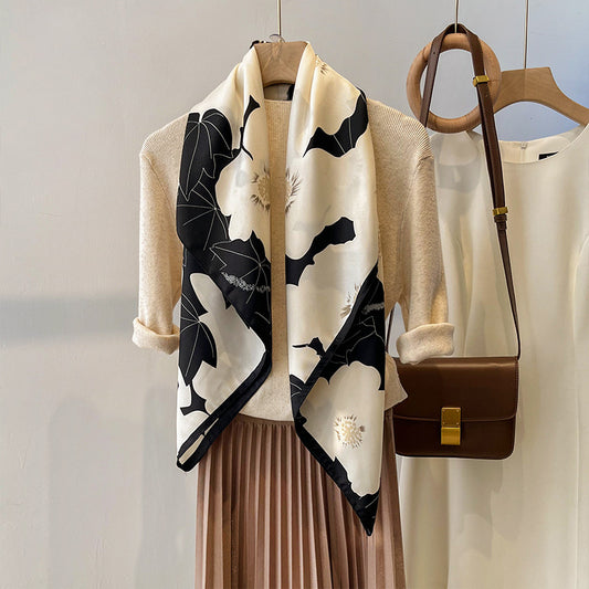 Spring Square Large Kerchief Thin Scarf