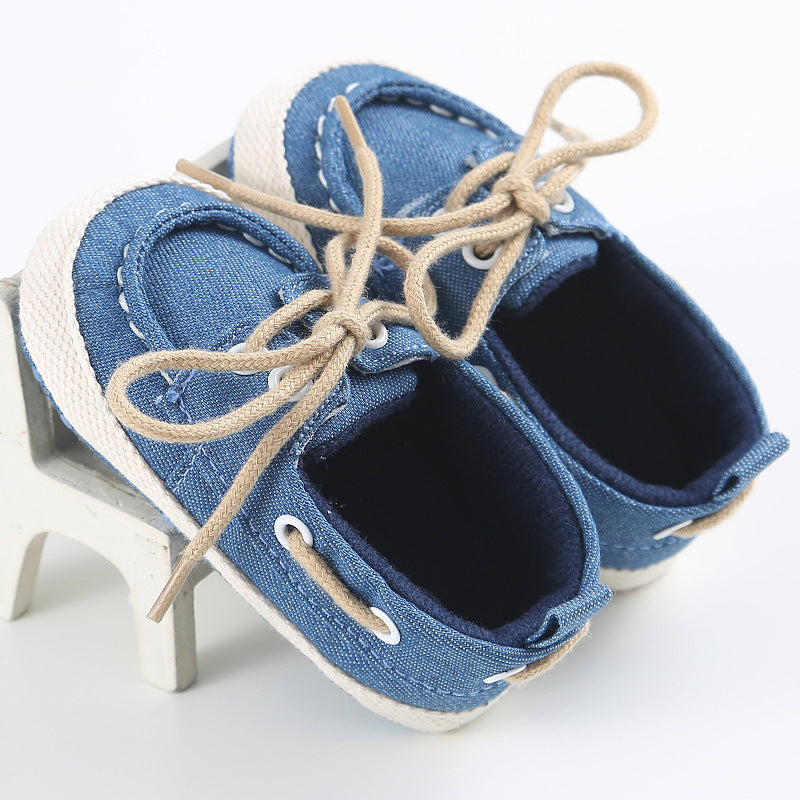 Baby's Shoes Canvas Shoes Spring And Autumn 0-1 Years Old Solid Color Soft-soled Casual Baby Shoes
