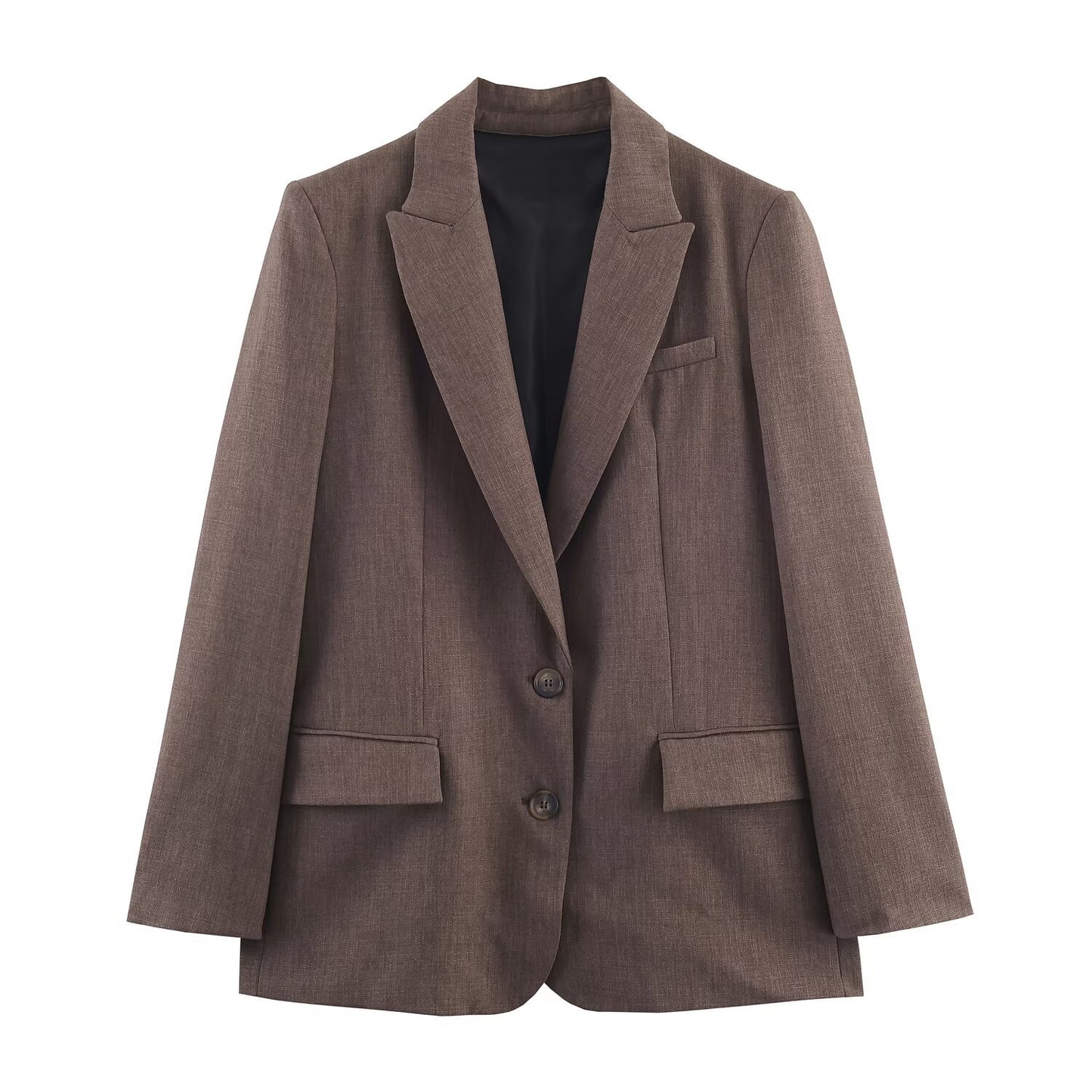 Fashion Back Button Suit Jacket Pants