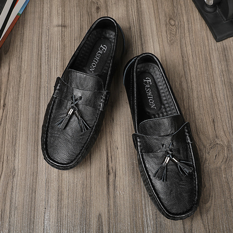 Men's Peas shoes Korean version of the trend of hollow casual shoes